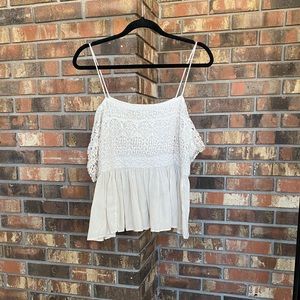 Crochet peplum top